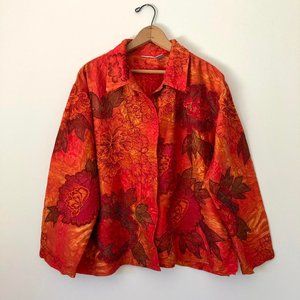 — Dahlia Silk Shirt Jacket —